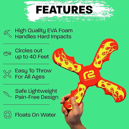Boomerang for Kids - It Really Does Fly Back - Fun & Easy to Use Gifts for Boys & Girls - Best Toys