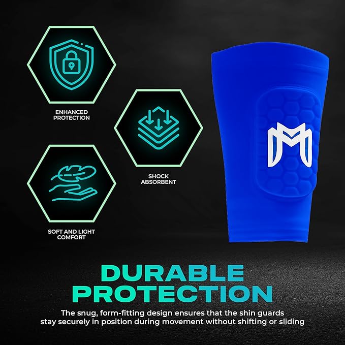 Mini Shin Guards Soccer – Built in Shin Pad Sleeves for Mens, Women, Teens - Small Shin Guards