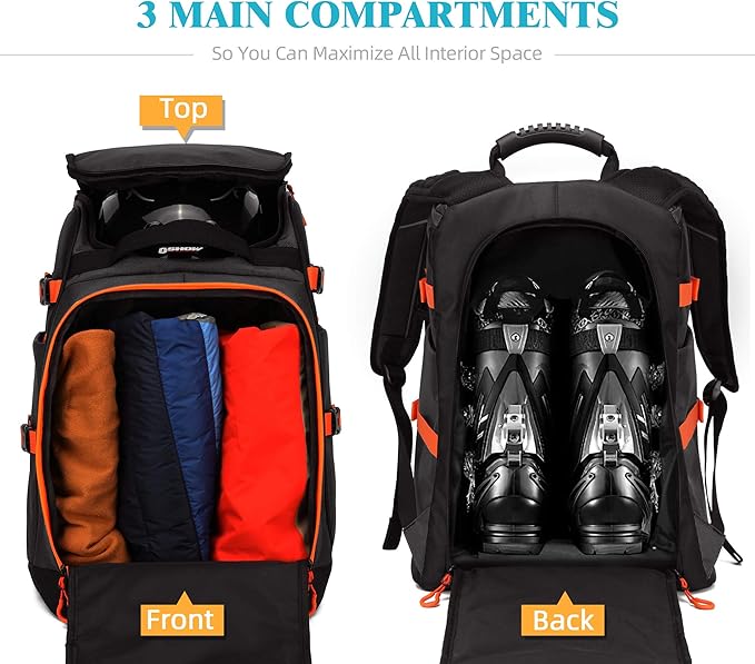Ski/Snowboard Boot Bag/Skating Bag | Excellent for Store and Transport Gear, Jacket, Helmet