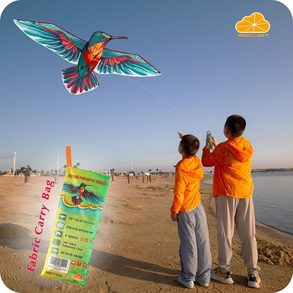ORGCLDKT- 3D Lifelike Style Bird/Eagle Kite, Super Easy to Fly with, Ideal for Kids, Adults, Girls