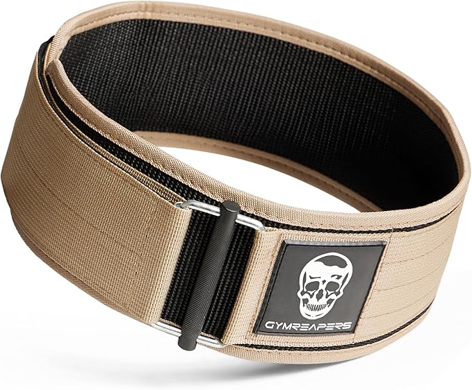Gymreapers Quick Locking Weight Lifting Belt for Men Gym Belt for Powerlifting Deadlift Belt with 4
