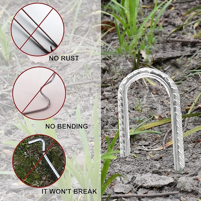Eurmax USA Strong Trampoline Anchor Stake High Wind, Ground Anchors Heavy Duty, Tent