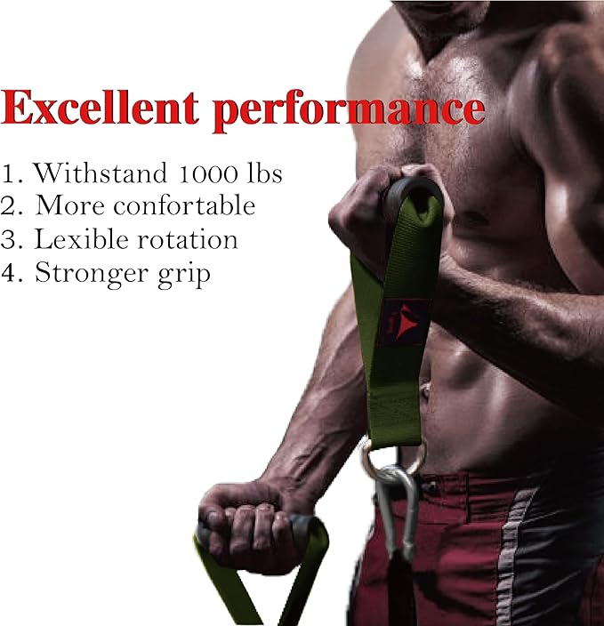 Heavy Duty Gym Workout Handles Attachment for Cable Machine,Resistance Band,Pulley System Home