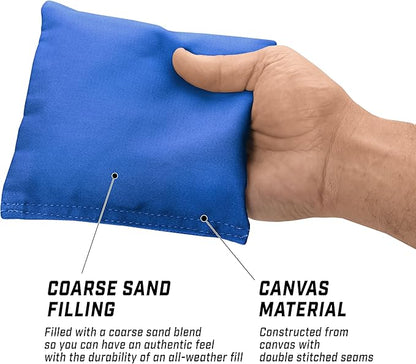GoSports Classic Cornhole Bean Bags Set of 4-16 Colors Available - Regulation All Weather, Mix and
