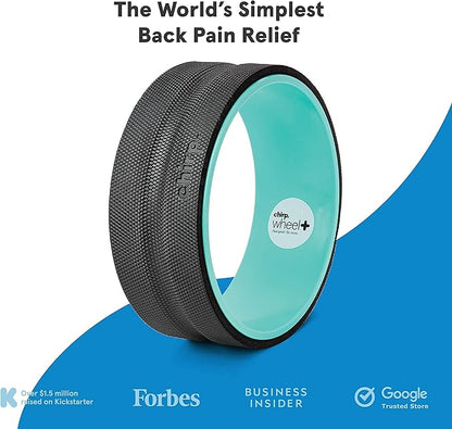 Chirp Wheel Foam Roller ??Targeted Back & Neck Relief, Lumbar Spine Stretcher, Spinal Decompression