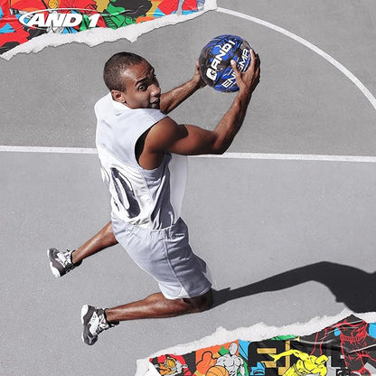 AND1 Enigma Basketball - Streetball for Indoor and Outdoor Use, Deep Channel Construction and
