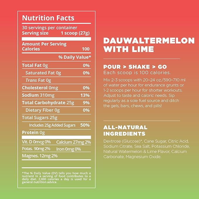 Tailwind Nutrition Endurance Fuel, Carbohydrate & Electrolyte Sports Drink Mix Powder, Gluten-Free