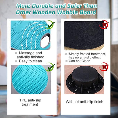 NALANDA Wobble Balance Board, Core Trainer for Balance Training and Exercising, Healthy Material
