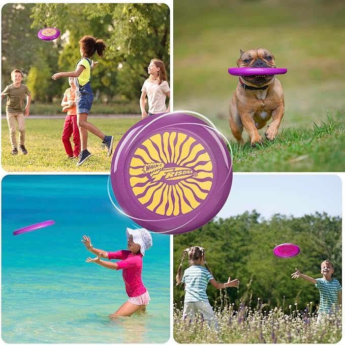 Wham-O Frisbee Cool Flyer Flying Disc, 9.95 Inch Sports Disc Lightweight Durable for Outdoor Beach