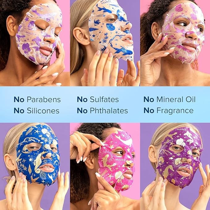 MAREE Collagen Facial Mask with Hyaluronic Acid ??Sheet Face Mask Skincare ??Centella Asiatica