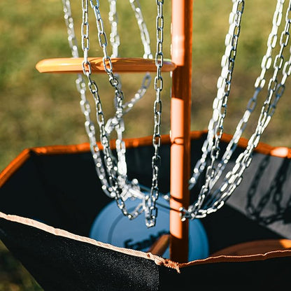 Franklin Sports Disc Golf Baskets - Portable Disc Golf Target with Chains Included - Disc Golf