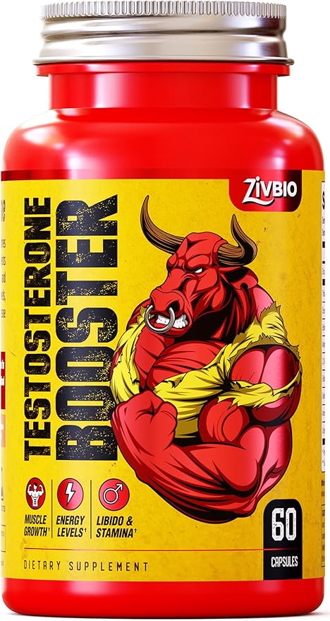Testosterone Booster Supplement for Men - Ashwagandha, Tongkat Ali, DIM, Zinc, Tribulus & More