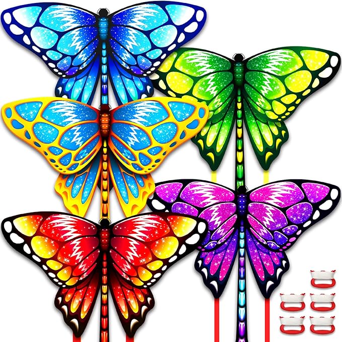 Kite for Kids Ages 3-5 4-8 & Adults, Flying Toys| Beach Toys| Outdoor Toys, Easy to Fly Butterfly