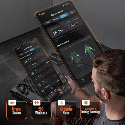 SQUATZ Apollo Board Smart Home Gym 265 LBS Resistance, Multifunctional All in One Gym, Cable Weight