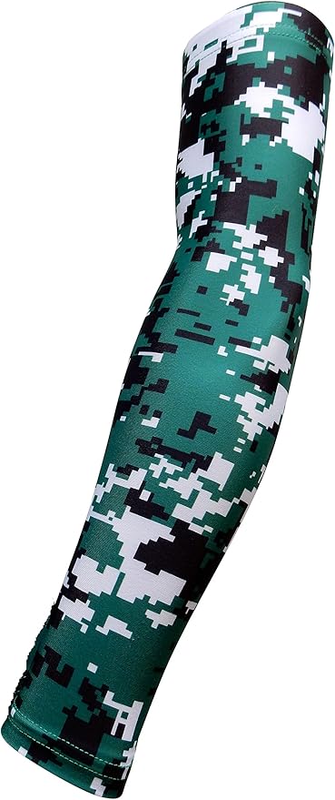 Youth & Adult Sizes Moisture Wicking Compression Arm Sleeve (1 Sleeve) (Over 100 Colors Available