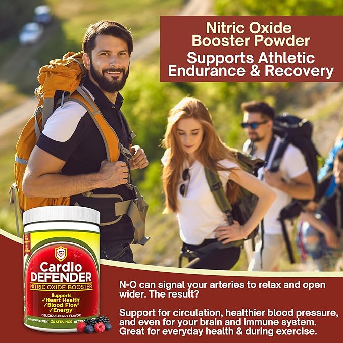 3 Pack, Nitric Oxide Booster Powder ??L-Arginine 5,200mg + L-Citrulline 1,200mg ??Heart Health