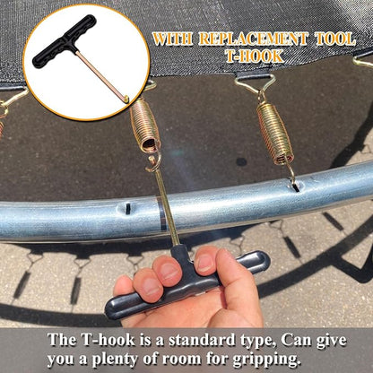 3.7'', 6.5'', 7'' Trampoline Springs,16pcs Heavy Duty Stainless Steel Replacement Trampoline