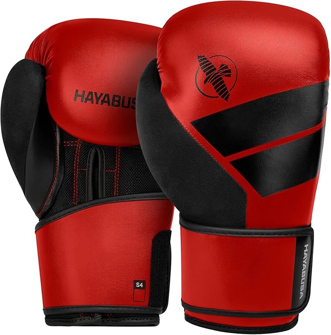 Hayabusa S4 PU Leather Boxing Gloves for Men, Women & Kids, 10oz, 12oz, 14oz, 16oz, Training