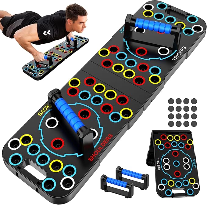 Solid Push Up Board 15 in 1 Home Workout Equipment Multi-Functional Pushup Stands System Fitness