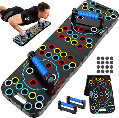 Solid Push Up Board 15 in 1 Home Workout Equipment Multi-Functional Pushup Stands System Fitness