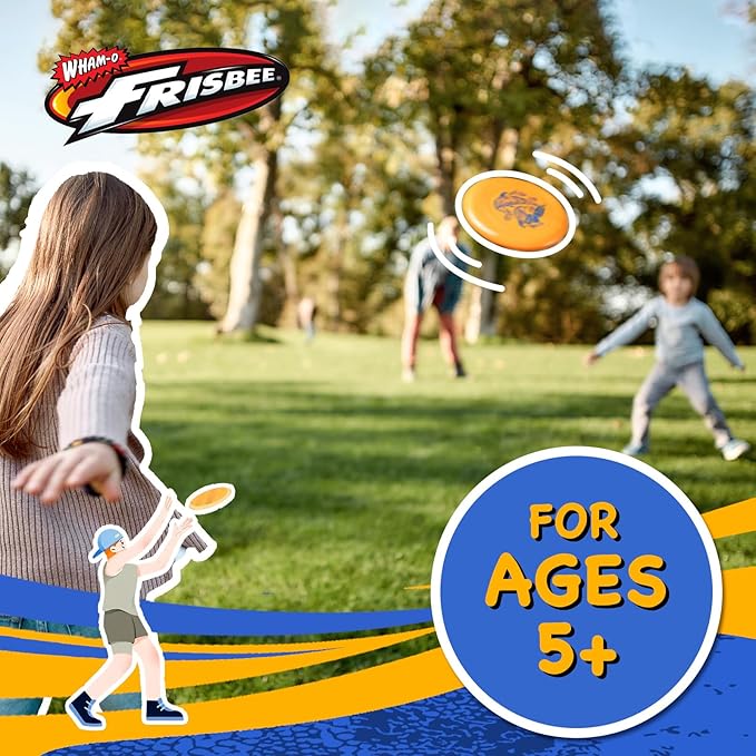 Wham-O Frisbee Go Flying Disc, 9 Inch Lightweight Sports Disc for Beginners Outdoor Beach Backyard