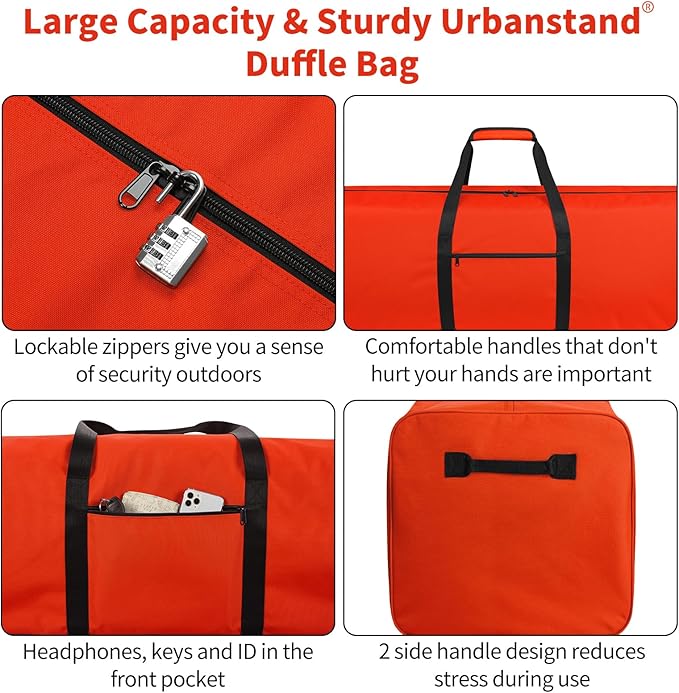 Urbanstand 52 Inch Large Duffle Bag for Travel Camping Sport Equipment Storage Bag with 2-way