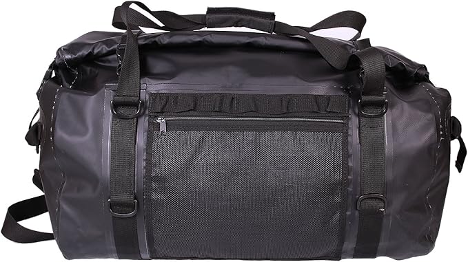 Waterproof Duffle Bag for Travel and Camping with Roll-Top Closure, Durable, All-Weather, and