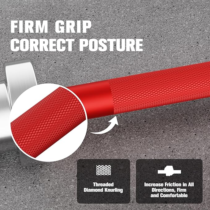 RITFIT Olympic Barbell 4ft/4.8ft/6ft - 2 Inch Weight Bar for Strength Training, Weightlifting
