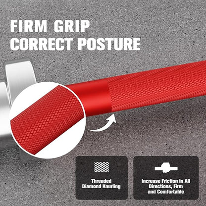 RITFIT Olympic Barbell 4ft/4.8ft/6ft - 2 Inch Weight Bar for Strength Training, Weightlifting