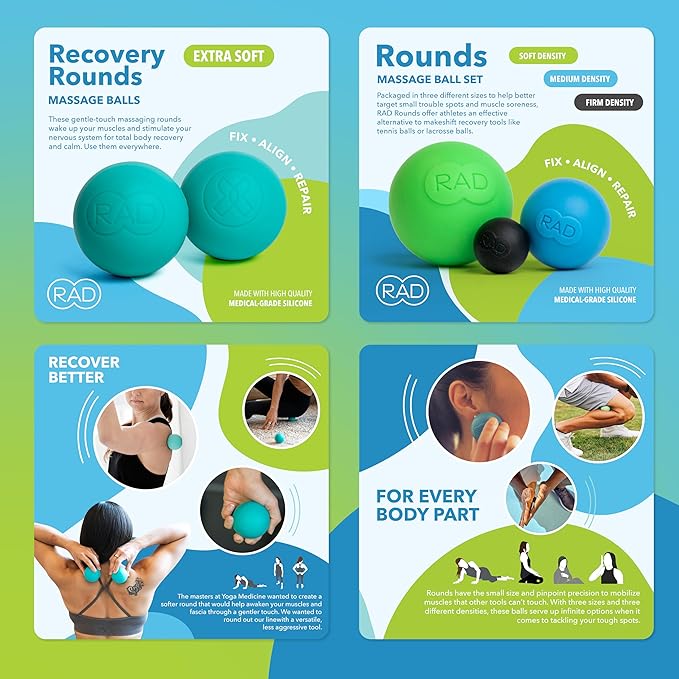 RAD Baller Bundle ??Myofascial Release Balls for Full Body Mobility & Recovery, Trigger Point