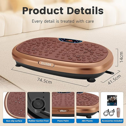 EILISON FitMaxx 3D XL Vibration Plate Exercise Machine - Whole Body Workout Vibration Platform