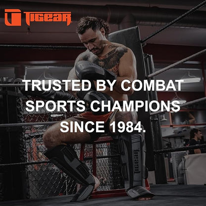 Tigear Core Shin Guards – MMA Martial Arts Shin Guards for Muay Thai & Kickboxing Sparring and