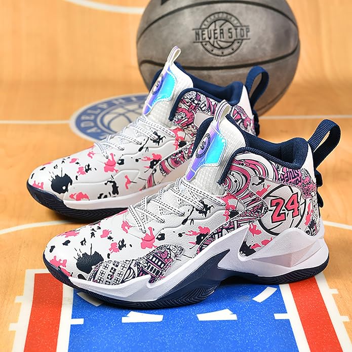 Boys Basketball Shoes Breathable Indoor Athletic Shoes Youth Outdoor Fashion Sneakers Comfortable
