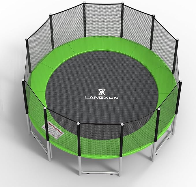 LANGXUN Universal Trampoline Repalcement Safety Pad, 8ft 10ft 12ft 14ft 15ft 16ft Waterproof