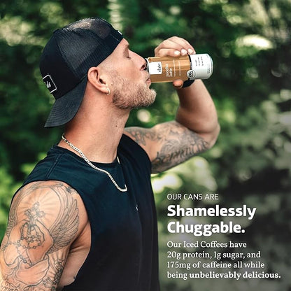 Slate Milk - High Protein Iced Coffee - Energy Variety Pack - Caramel Latte, Mocha Latte, Vanilla