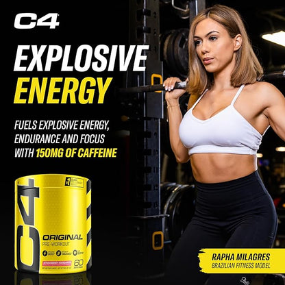 Cellucor C4 Original Pre Workout Powder Strawberry Margarita | Vitamin C for Immune Support | Sugar