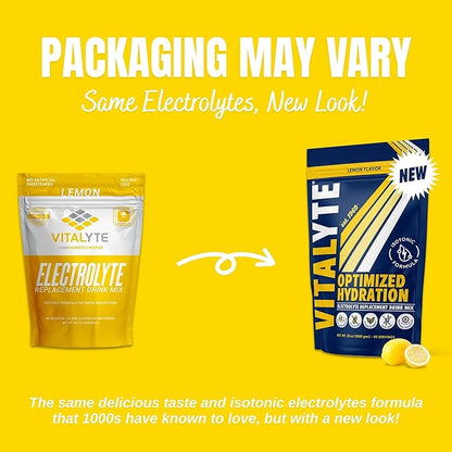 Vitalyte Electrolyte Powder Drink Mix, Isotonic Electrolyte Hydration Mix, Gluten Free Post Workout