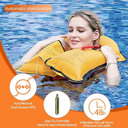 Automatic/Manual Inflatable Life Jacket| Inflatable PFD Kayak Vest Adult| Life Vest for Adults|
