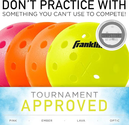 Franklin Sports X-40 Outdoor Pickleballs - Official Ball of USA Pickleball, APP Tour + US Open
