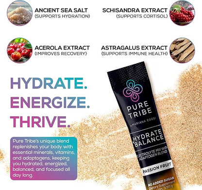 Electrolytes Powder Packets - Sugar Free Hydration Powder Drink Mix Loaded with 6 B Vitamins &