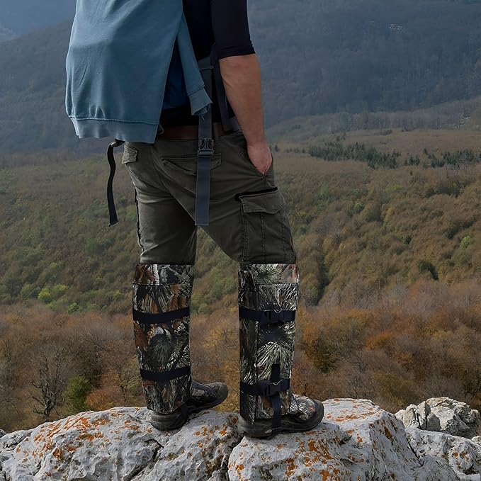 Snake Gaiters Leg Guards, Waterproof Snake Guards, Adjustable Snake Bite Protection for Lower Legs