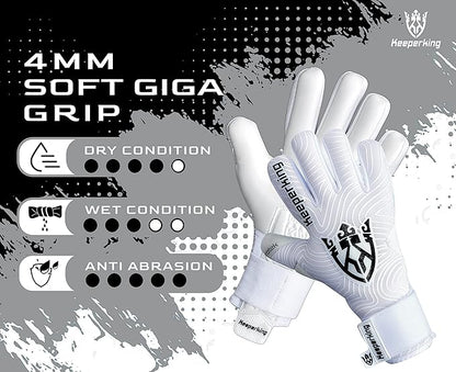 Professional Soccer Goalie Gloves Kids, Boys, Youth, Adult, Men- Football Goalkeeper Glove Strong