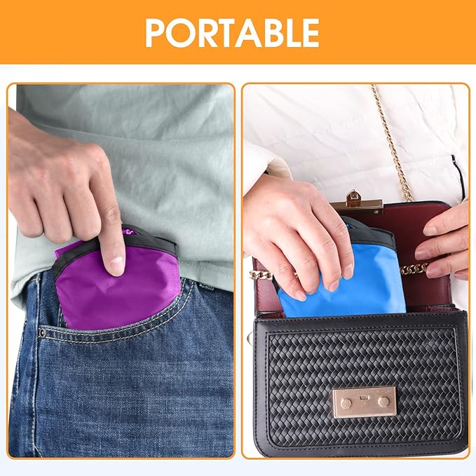 Mototo 36 Pieces Foldable Flying Disc Fans with Bag Folding Pocket Toy Set for Kids Fun Birthday