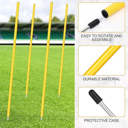 Blulu Training Agility Poles 5ft Forza Slalom Adjustable Soccer Training Poles Soccer Sticks
