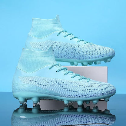 Soccer Cleats for Mens Womens Football Shoes Turf Soccer Shoes Indoor/Outdoor High-top Football