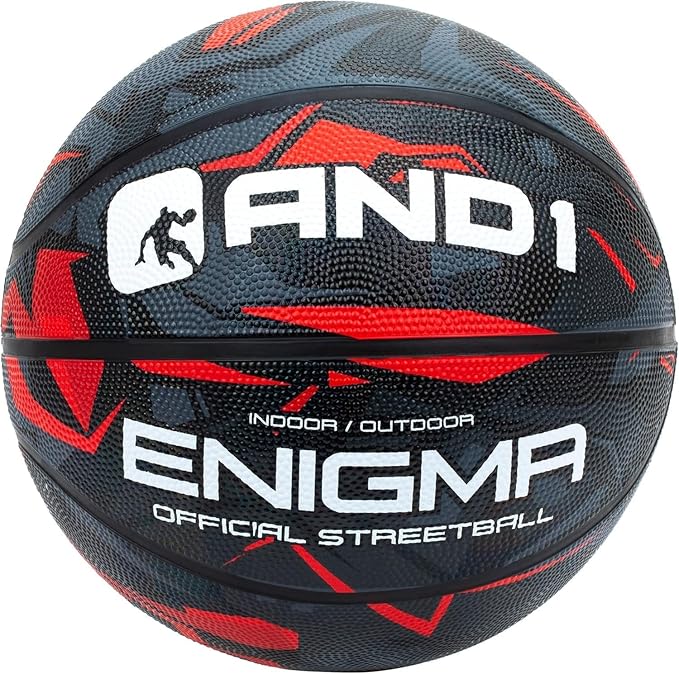 AND1 Enigma Basketball - Streetball for Indoor and Outdoor Use, Deep Channel Construction and