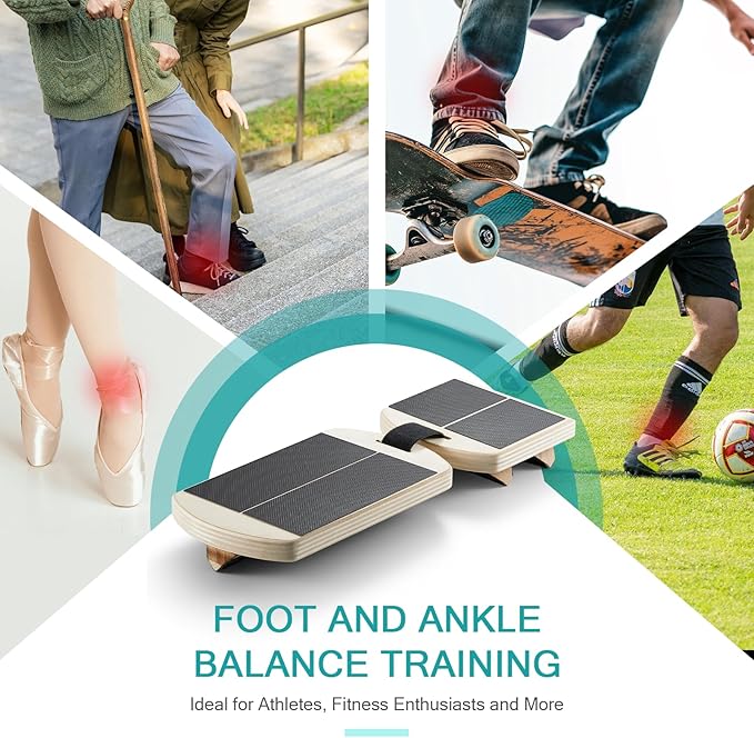 Ankle Foot Strengthener, Sprain Exerciser, Single Leg Balance Board for Stability Training, Posture