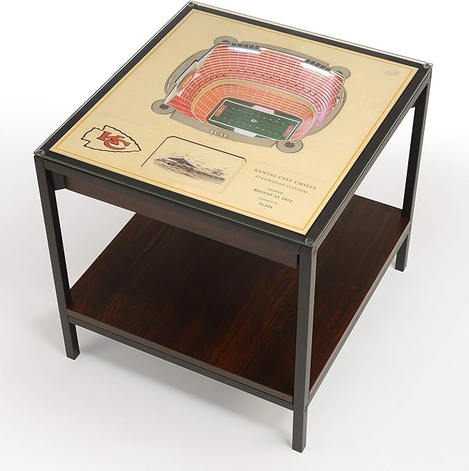 YouTheFan NFL 25-Layer StadiumViews Lighted End Table