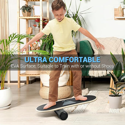 Sportneer Balance Board 7 Modes Wobble Board with Adjustable Stoppers Exercise Balancing Stability