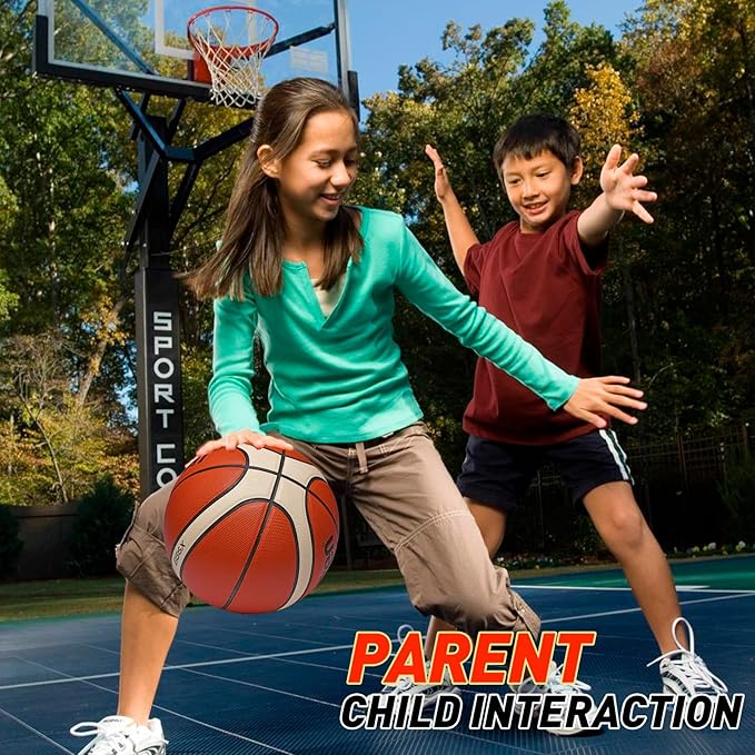 Training Soft Touch Rubber and Faux Leather Fighting Basketball, High Bounce Indoor Outdoor